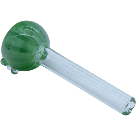 LA Pipes Candy Colored Pull-Stem Slide in Green for Bongs, Borosilicate Glass, Grommet Joint