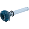 Cobalt Blue LA Pipes Candy Colored Pull-Stem Slide for Bongs, Borosilicate Glass, Side View