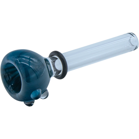 Cobalt Blue LA Pipes Candy Colored Pull-Stem Slide for Bongs, Borosilicate Glass, Side View