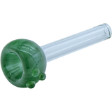 LA Pipes Candy Colored Pull-Stem Slide in Forest Green for Bongs, Borosilicate Glass