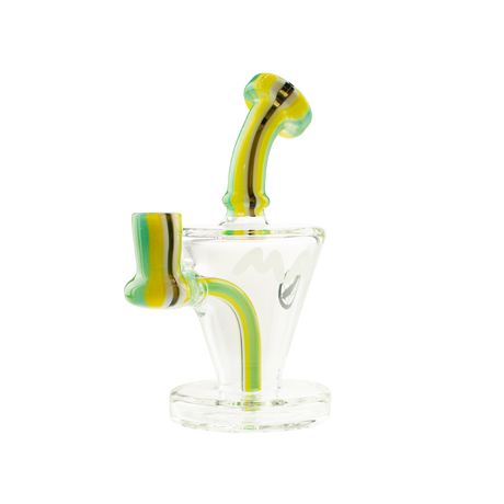 MAV Glass Candy Cone Rig with Swirled Accents - Front View on Seamless White