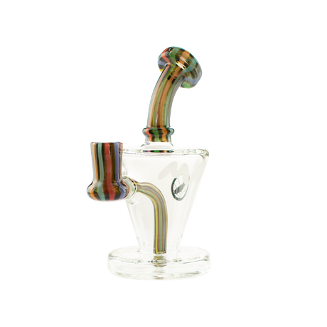 MAV Glass Candy Cone Rig with Swirled Neck Design - Front View on White Background