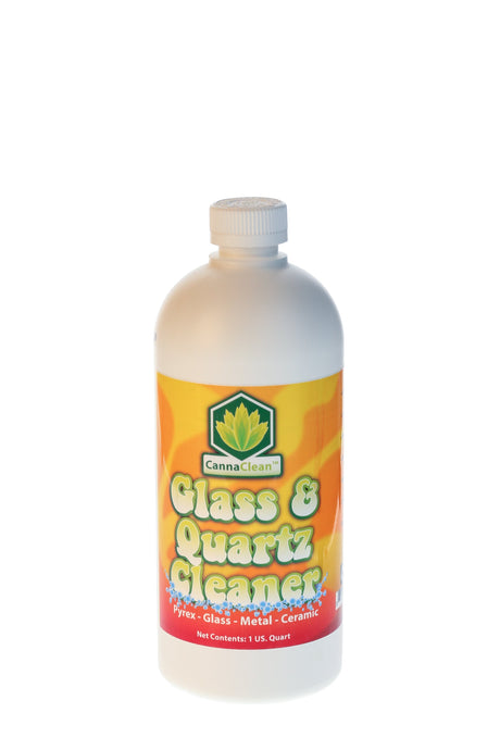CannaClean Glass & Quartz Cleaner bottle front view on white background, for bongs and pipes