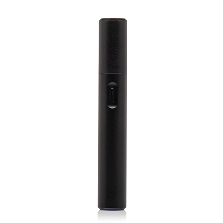 Cartisan Pillar Vaporizer in Black - Front View, Sleek Portable E-Rig for Concentrates