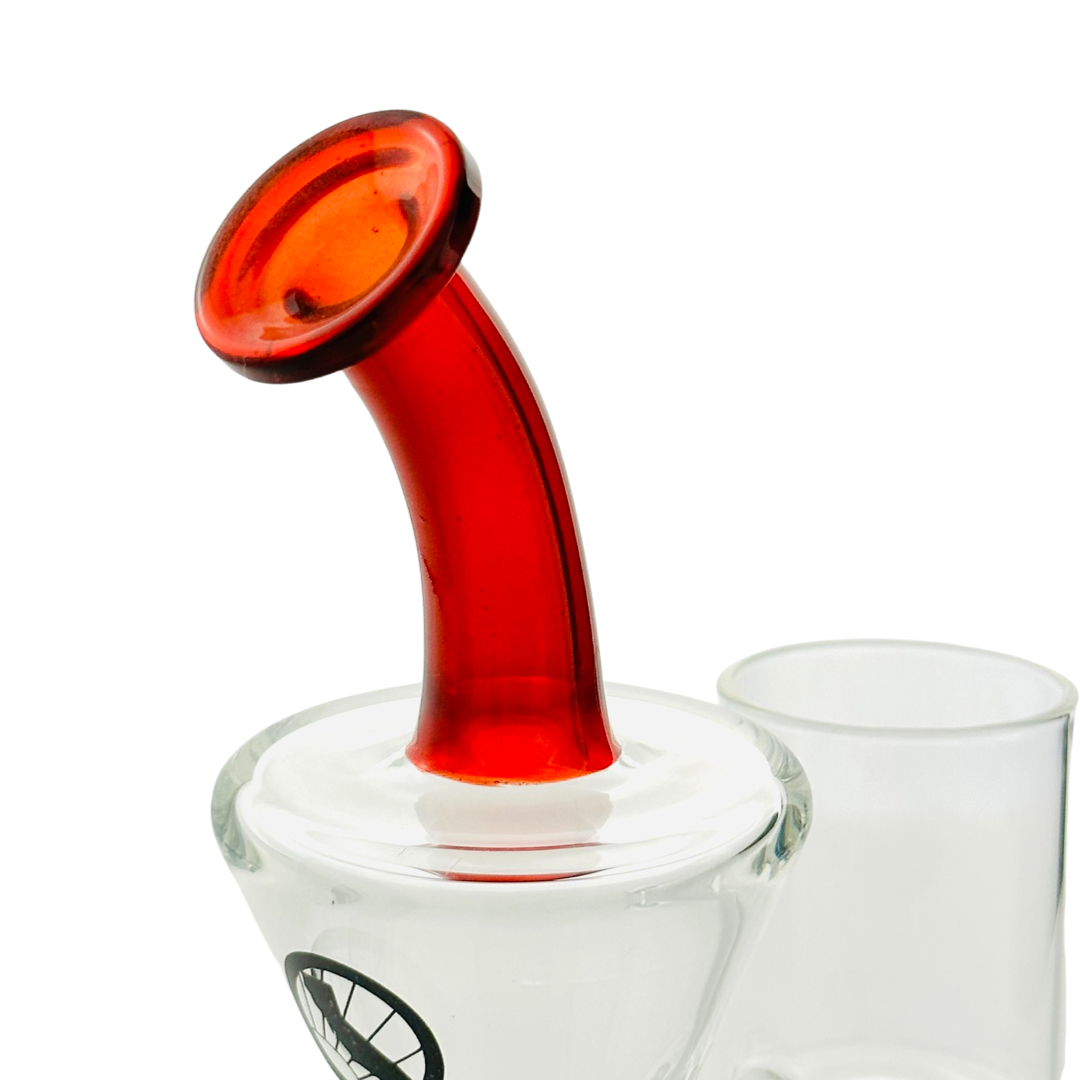 MAV Glass Catalina Proxy Rig - Blood Red & Icy White Satin, 7.5