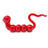 AFM Glass Red Caterpillar Dabber for Concentrates, Handmade Borosilicate - DankGeek