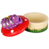 Caterpillar Mushroom Polyresin Trinket Box | 3.5"x4.5"