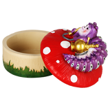 Caterpillar Mushroom Polyresin Trinket Box | 3.5"x4.5"