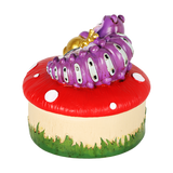 Caterpillar Mushroom Polyresin Trinket Box | 3.5"x4.5"
