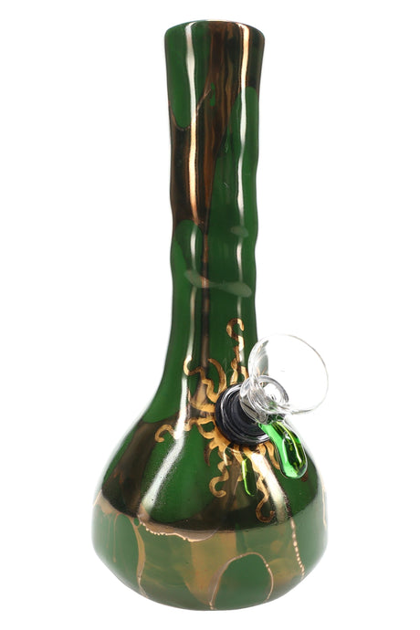 Ancient Creations Ceramics 6″ Ceramic Beaker Bong – 22K Gold – US-Made