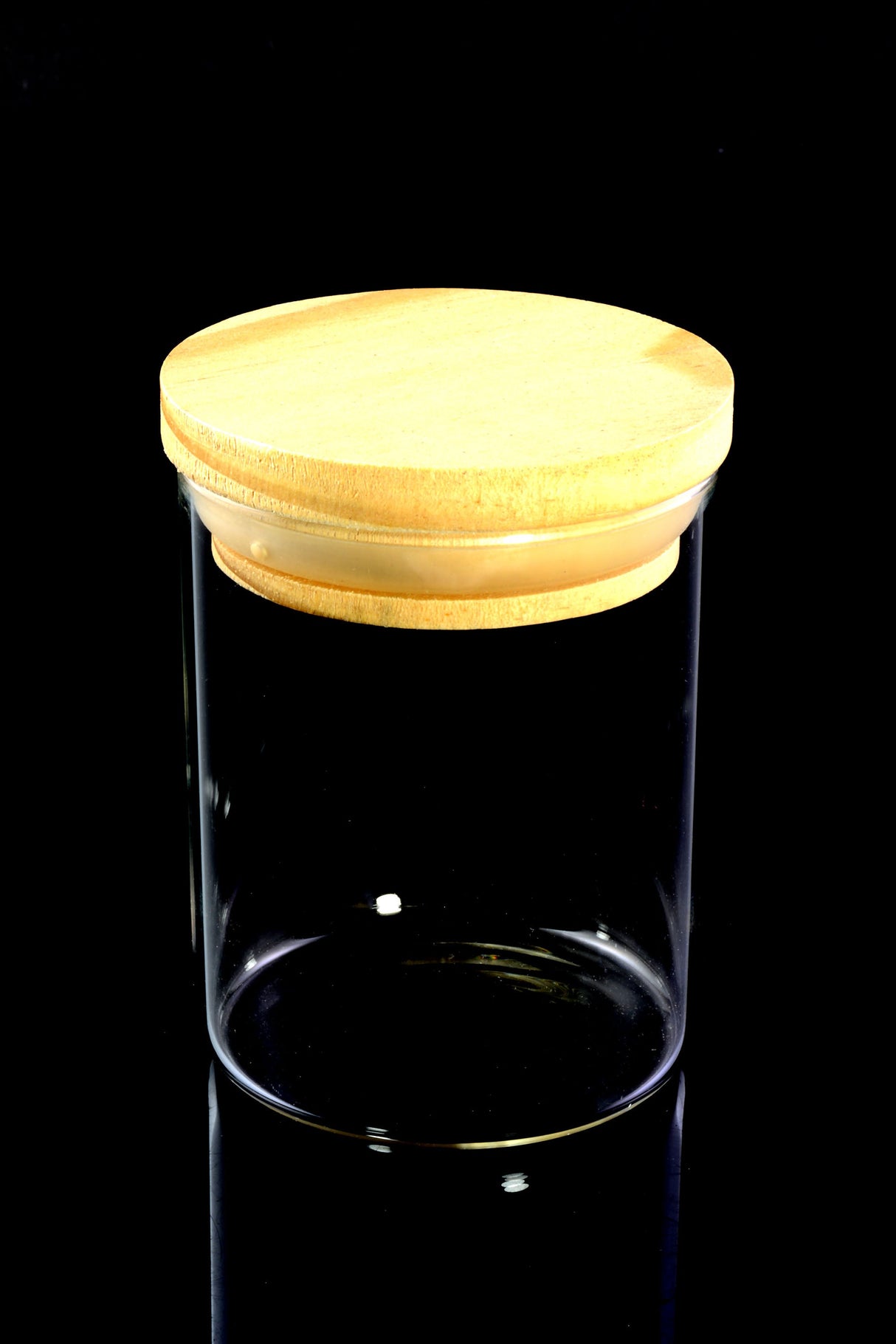 Glass Jar – Bamboo Pop-Top Lid – 3 Sizes