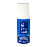 CBD Living Freeze roll-on with 300mg CBD, front view on white background, easy-to-use skincare