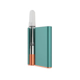 CCELL Palm Cartridge Vaporizer in teal, 550mAh battery, front view on white background