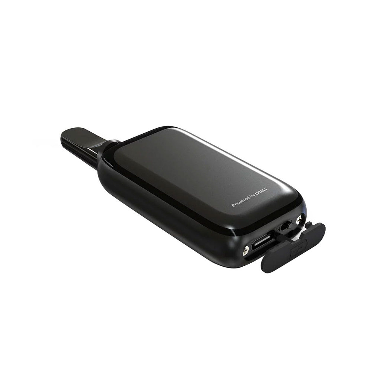 CCell Rizo Variable Voltage Cartridge Vaporizer 300mAh in Black - Top Angle View