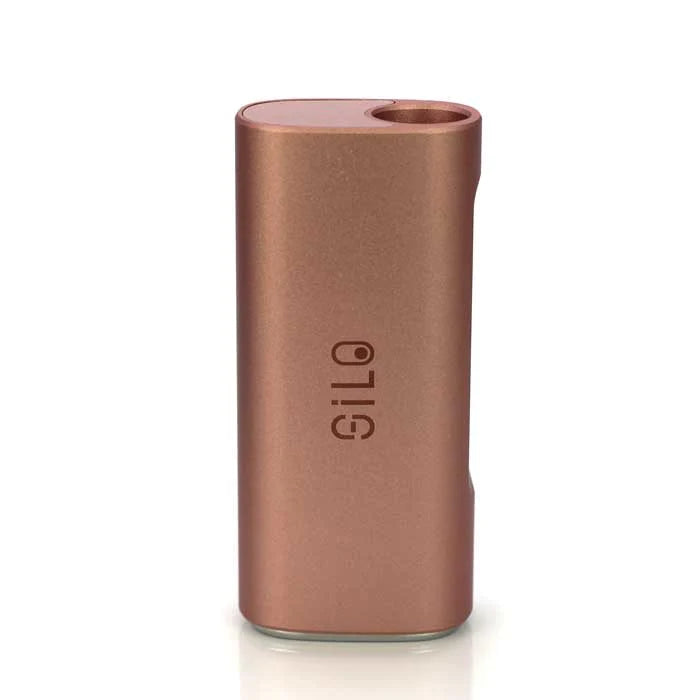 CCELL Silo Auto Draw Vaporizer in Rose Gold, 500mAh battery, front view on white background