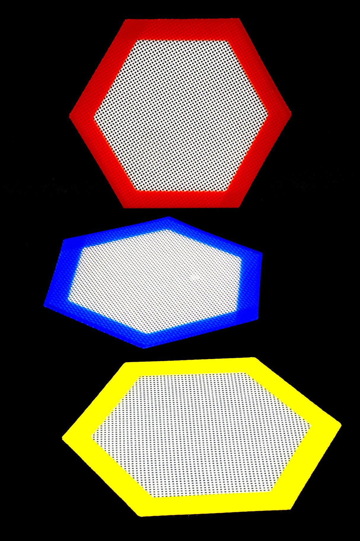 Hexagon Silicone Dab Mat - Assorted Colors