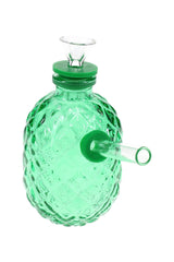 Glass Pineapple Mini Bong “Tropical Sipper” – 4″ – Assorted Colors