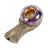 Celebration Pipes Lavastoneware Pipe in Purple Haze, Top View with Intricate Design