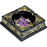 Celtic Dragon Polyresin Ashtray | 4.5"x4.5"