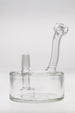 Thick Ass Glass CG420 7" Puck with 6 Hole Showerhead Percolator, 18MM Male Joint, Side View