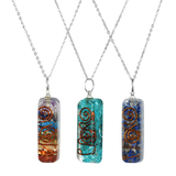 Chakra Orgonite Necklace | 10"