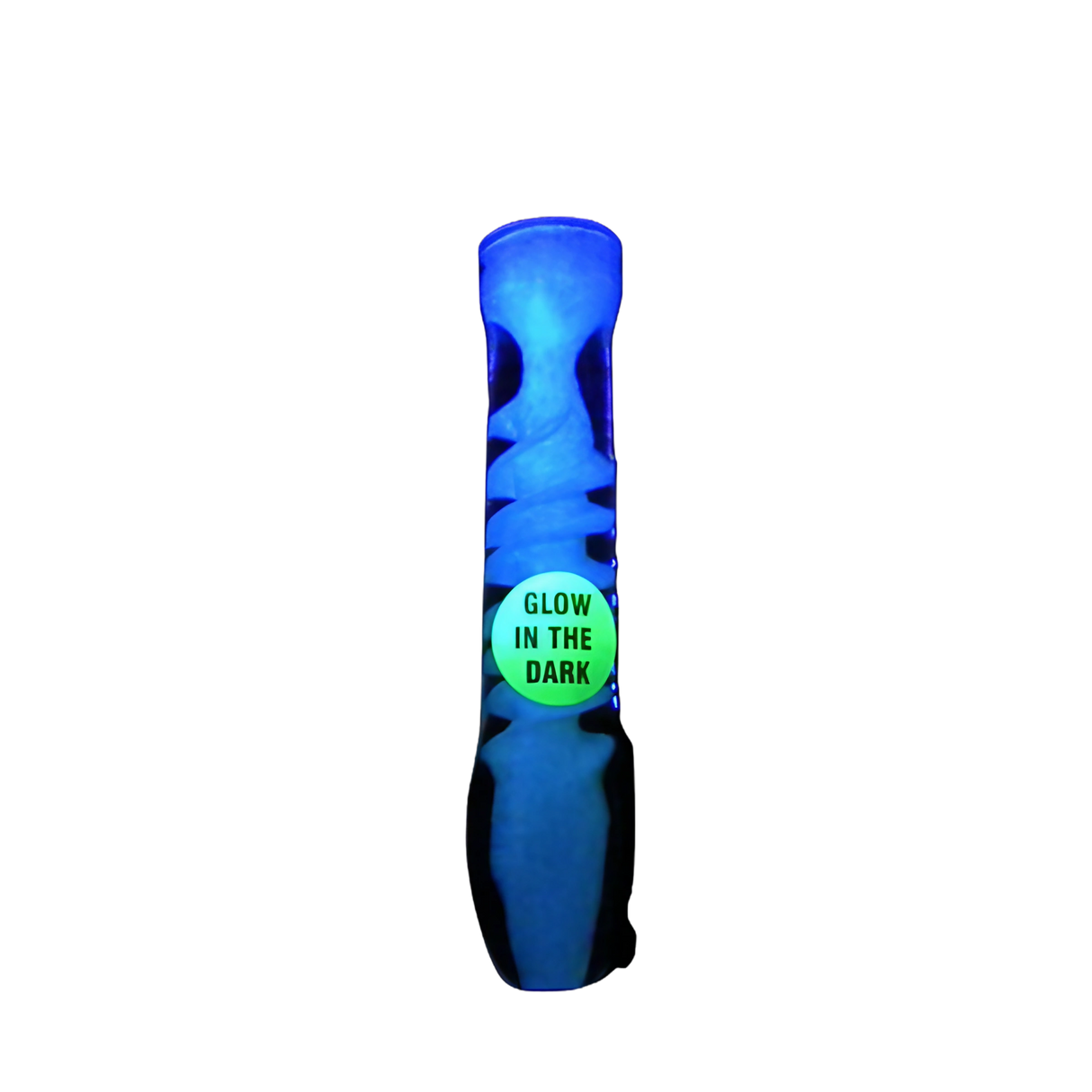 [TRANSPARENT] Chameleon Glass - Afterglow Chillum Glow in the Dark | Dank Geek