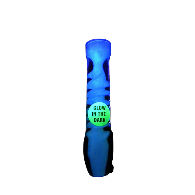 [TRANSPARENT] Chameleon Glass - Afterglow Chillum Glow in the Dark | Dank Geek