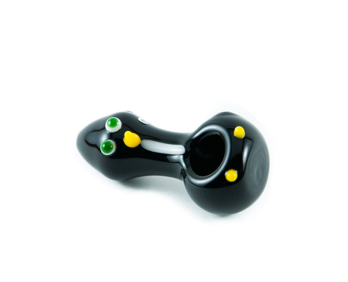 Chameleon Glass Chilly Willy hand pipe, USA-made borosilicate glass, front view on white background