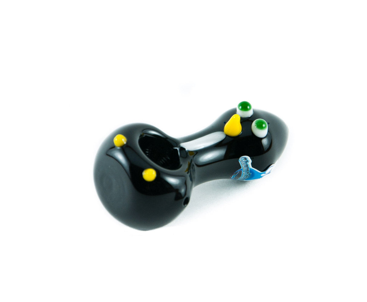 Chameleon Glass Chilly Willy Hand Pipe, Borosilicate Glass, USA Made - Top View