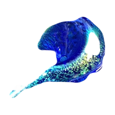 Chameleon Glass Dichroic Prophecy Hand Pipe in Borosilicate with Vibrant Blue Hue