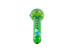 Chameleon Glass Itty Bitty Fritty Hand Pipe in Green, Top View, Compact Design for Easy Travel
