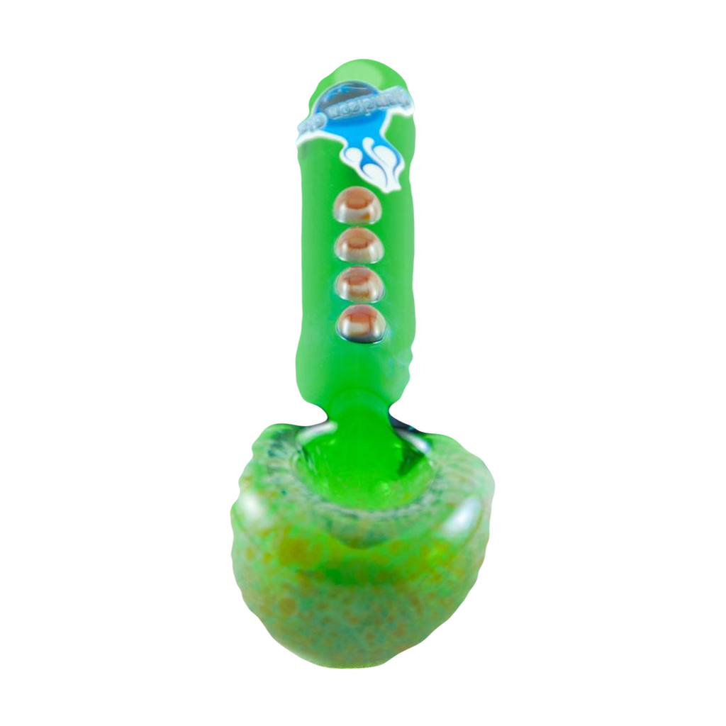 Chameleon Glass Itty Bitty Fritty Hand Pipe, Compact Size, USA Made - Front View