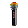 Chameleon Glass Itty Bitty Fritty Multi-Color Hand Pipe Front View on White Background
