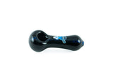 Chameleon Glass Monolith Dichro Hand Pipe in Blue, Heavy Wall Design, Compact and Portable