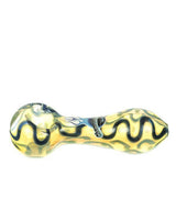 Chameleon Glass Smear Pipe in Borosilicate with Compact Design for Dry Herbs, Front View