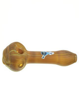 Chameleon Glass Wood Grain Cyclops Pipe with Borosilicate Glass, Side View