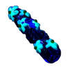 Chameleon Glass Worked Flower Pot Mini Steamroller in Fumed - Angled View