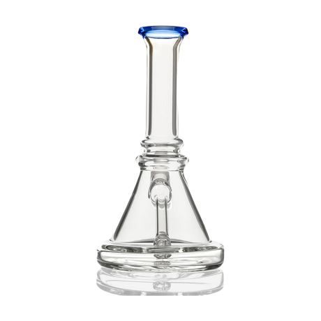 PILOT DIARY 7'' Glass Beaker Base Bong with Blue Accents - Front View on White Background