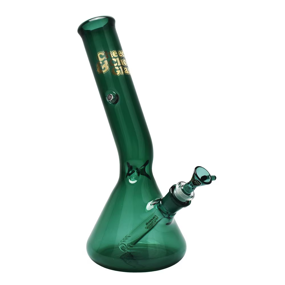 Cheech & Chong Glass Basketball Jones Chillax Beaker Water Pipe | Teal | 12" | 14mm F | Licensed Gift Box Included