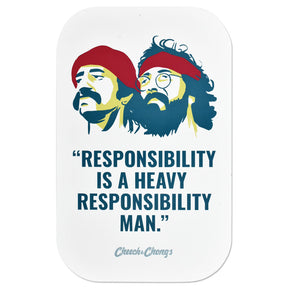 Cheech & Chong x Pulsar Magnetic Rolling Tray Lid with Iconic Duo Graphic, 11" x 7"