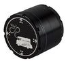Cheech & Chong's Up In Smoke black metal grinder with textured grip - Top View