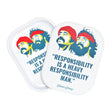 Cheech & Chong's x Pulsar Mini Metal Rolling Tray with Lid - Black with Iconic Quote