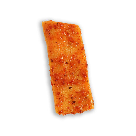 Chilli Bomba Pineapple Belt Candy 8oz, tangy and spicy flavor, top view on white background