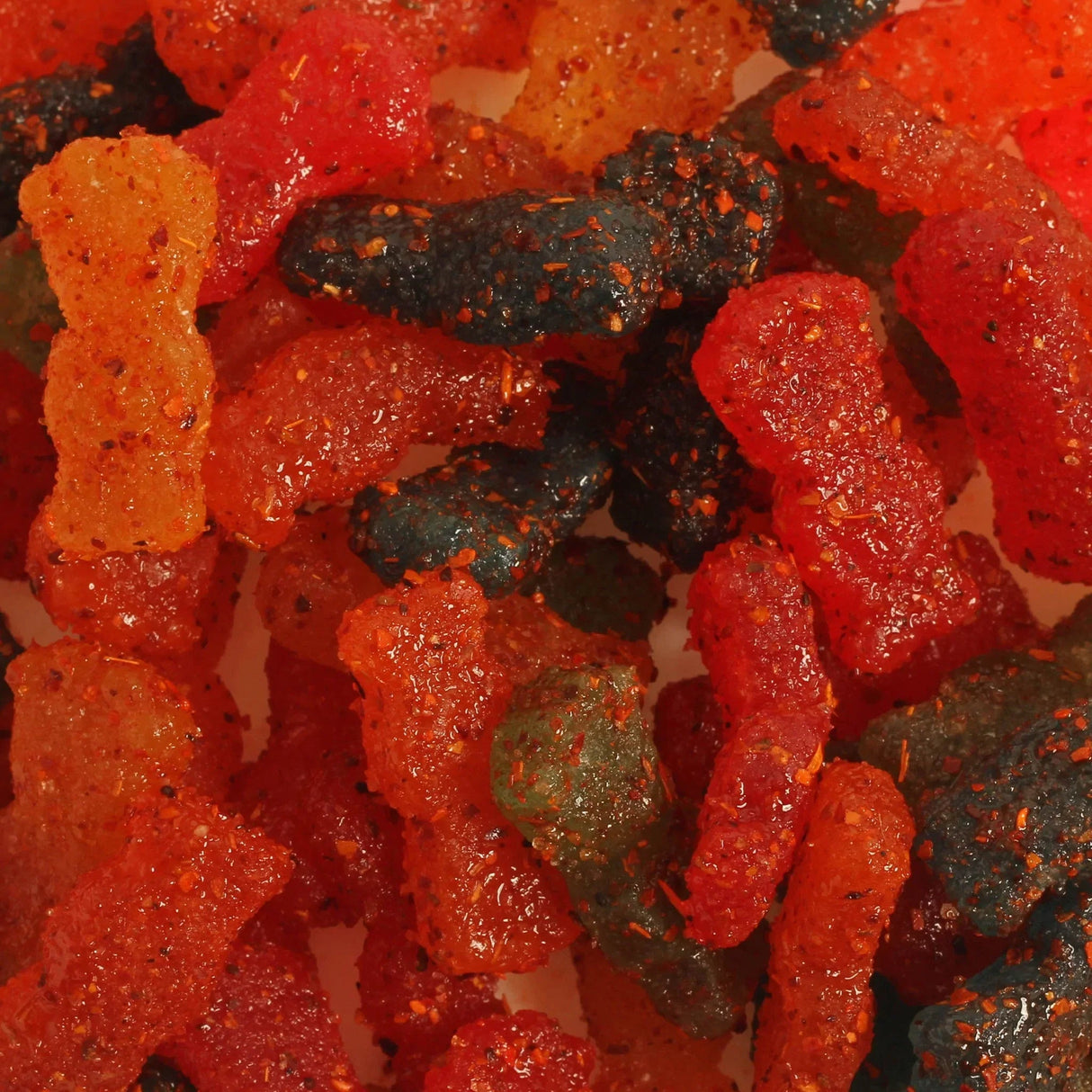 Close-up of Chilli Bomba Sour Buddies 8oz - Assorted Flavors Candy