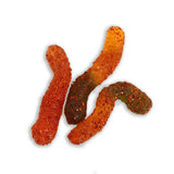 CHILLY BOMBA Chilli Bomba Spicy Gummy Worms 8oz package, top view on white background