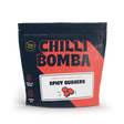 CHILLY BOMBA Spicy Gushers 8oz candy bag front view on seamless white background