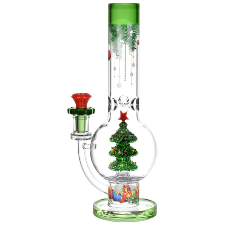 Christmas Cheer Glass Water Pipe | 11.75" | 14mm F