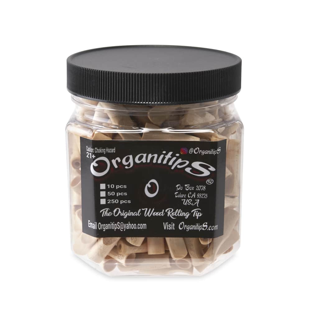 Organitips Original Size 22 Gauge Natural Wood Filter Rolling Tips – 2 ...