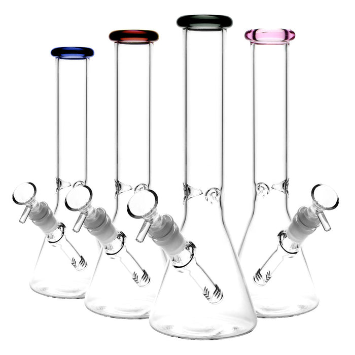 Classic Glass Beaker Light Water Pipe | 14mm F