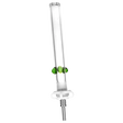Clear Classic Glass Honey Vapor Straw Collector with Titanium Tip, Side View